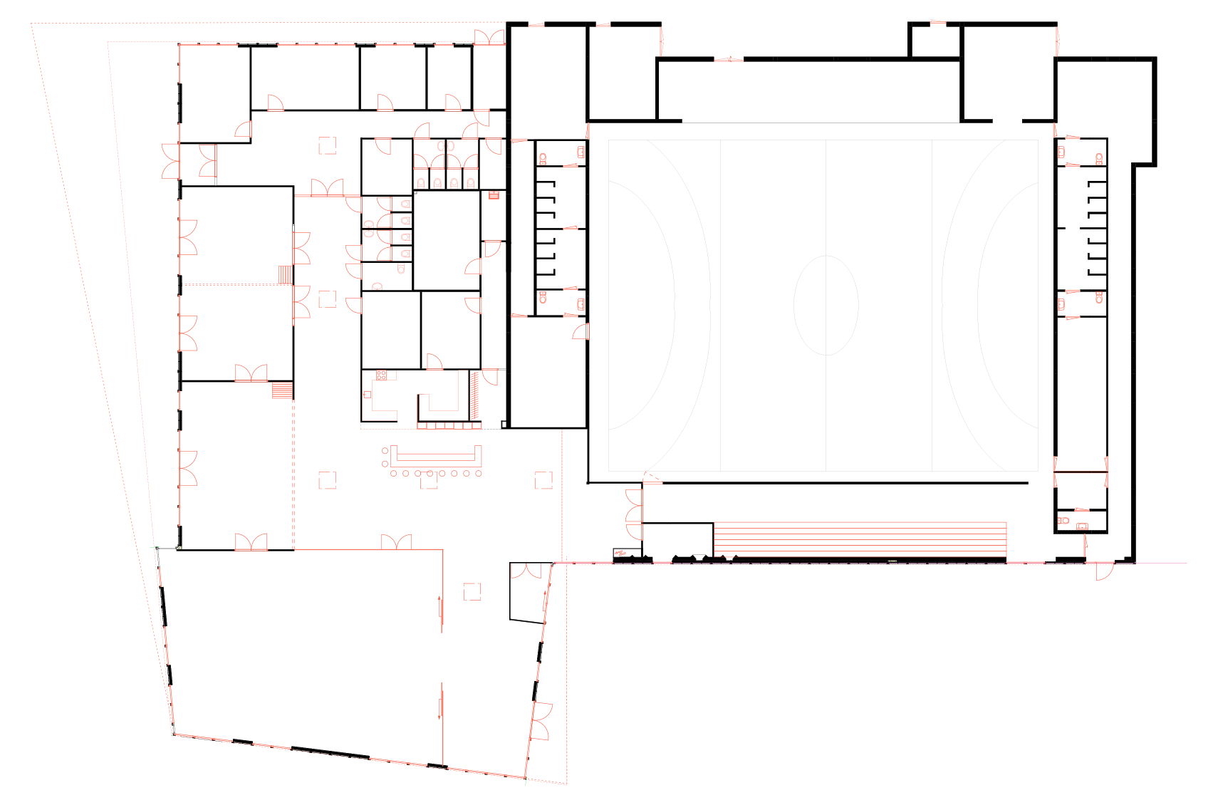 Plattegrond project Dorpshuis Duivendrecht ontworpen door MINT Architecten