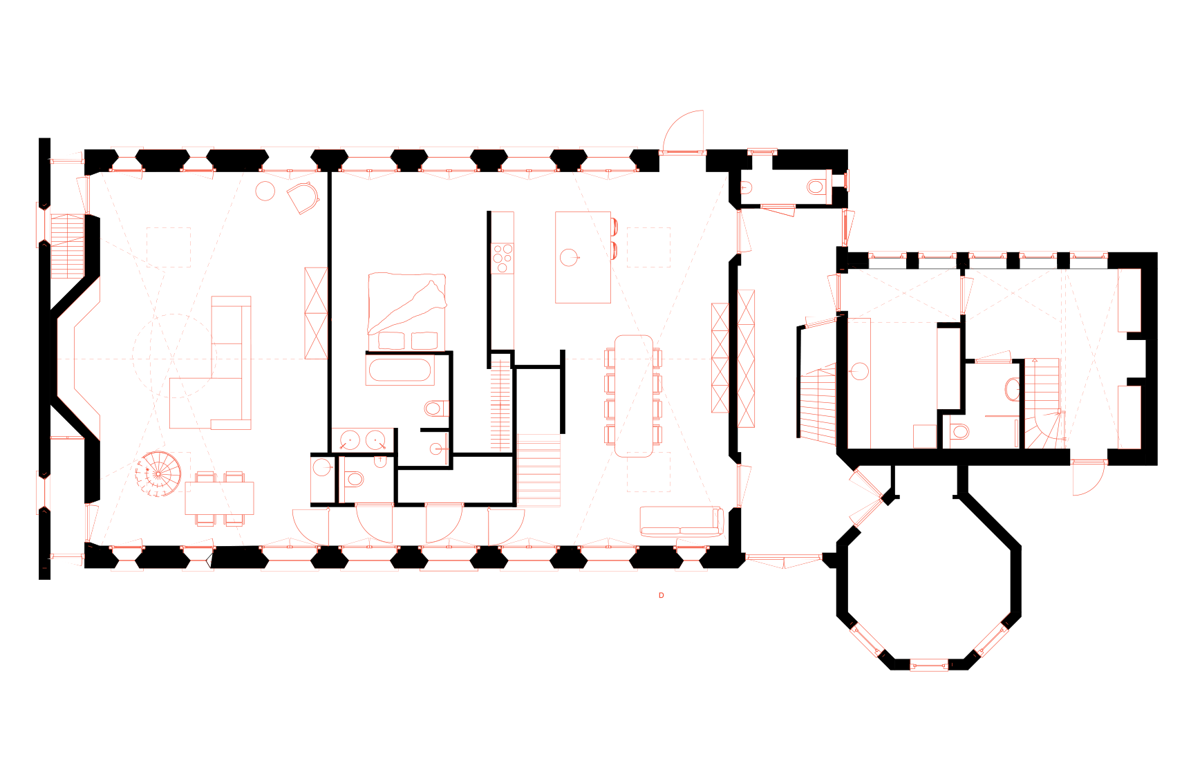 Nieuwe plattegrond project Koepelkerk ontworpen door Dianne Maas-Flim