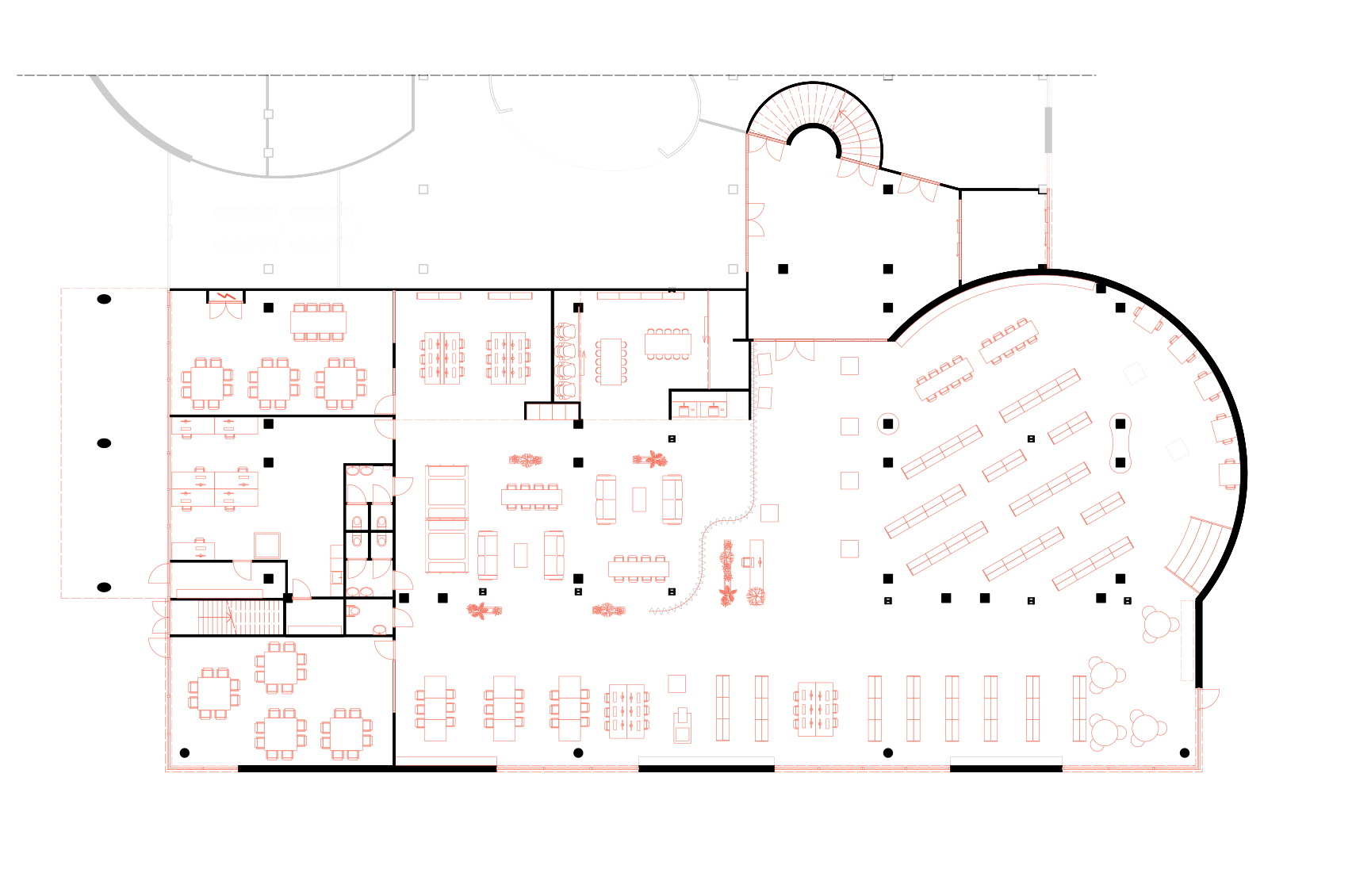 Nieuwe plattegrond OBA Osdorp door MINT Architecten