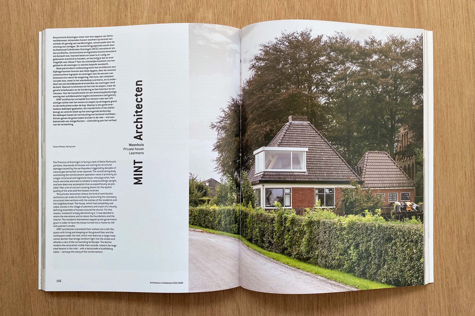Project Leermens van MINT Architecten in het Architectuur in Nederland jaarboek 2019-2020